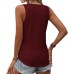 KILISU Womens Muscle Tank Tops Eyelet Embroidery Shirts Casual Loose Solid Color Sleeveless Tops Dressy Blouses